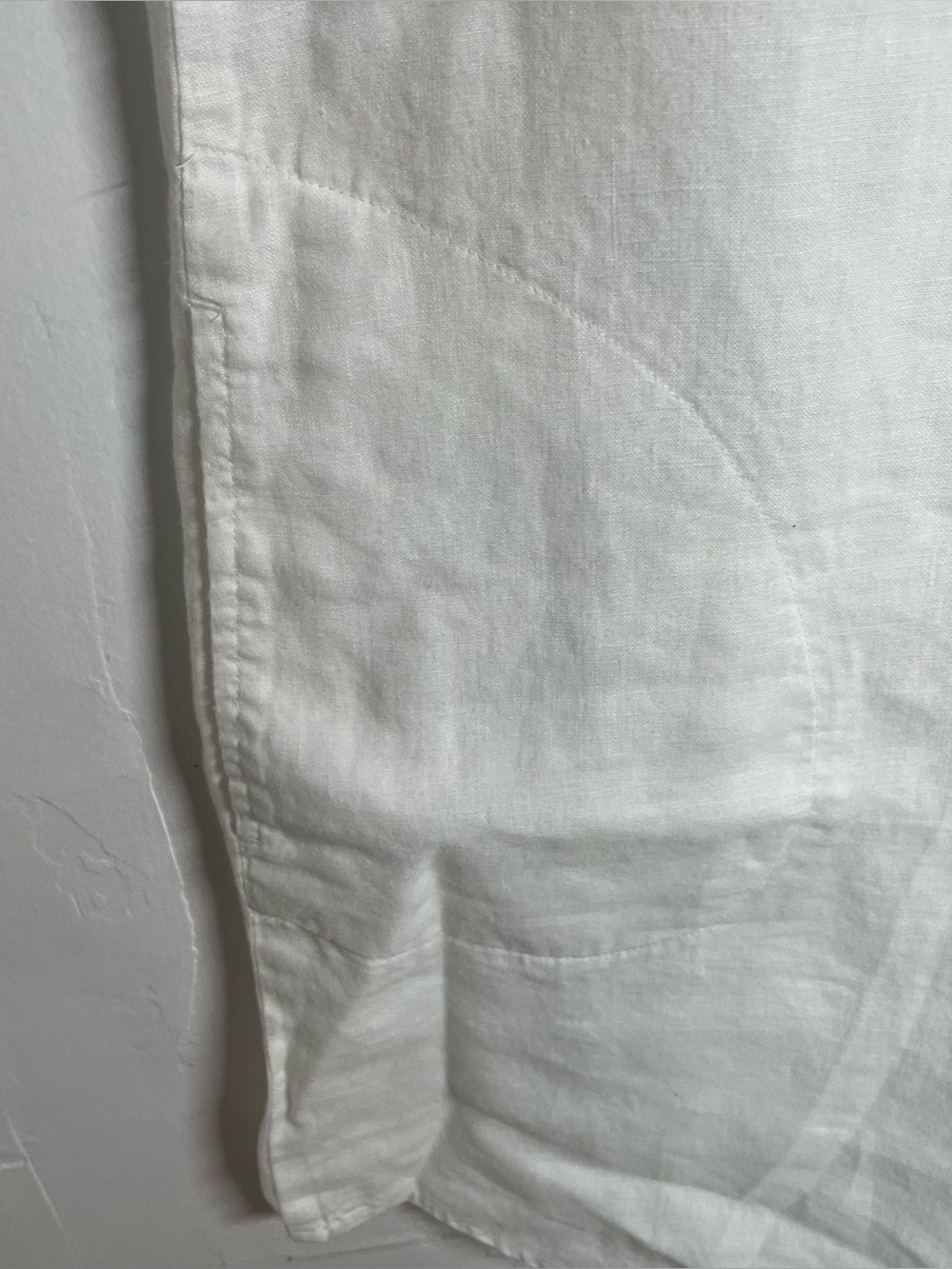 J. Jill White 100% Linen Sleeveless Tunic Shirt Dress - Picture 6 of 8